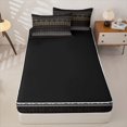 thumbnail image 4 of Erosebridal Earthy Vintage Aztec Zipper Twin Comforter Sets with Fitted Sheet and 2 Pillowcases,Western Motif Print Zipper Bedding Set,Taupe Brown Black,Black Reversible, 4 of 6