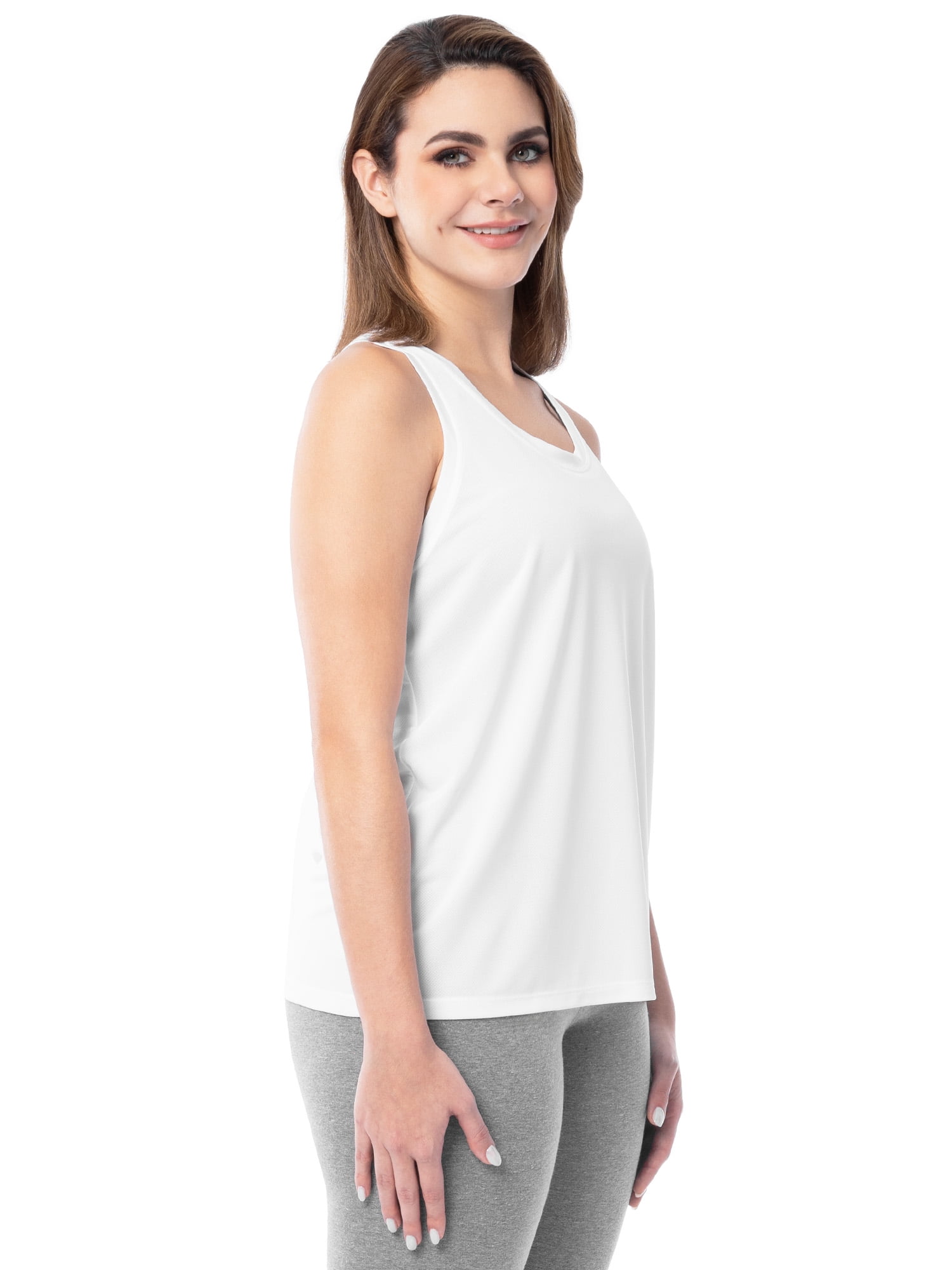 Athletic Works Women's Core Active Texture Knit Racerback Tank Top, Sizes XS-XXXL