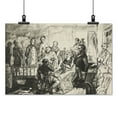 thumbnail image 2 of Print: Drawing Of The Death Bed Scene Of President Abraham Lincoln, With A, 2 of 4