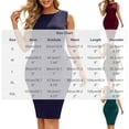 thumbnail image 3 of Blmnix Business Casual Dress for Women Bodycon Work Dresses Petticoat Sleeveless Blue Midi Dresses Crew Neck Adjustable Waist Womens Spring Dress,XL, 3 of 6