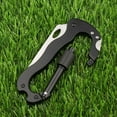 thumbnail image 5 of Hike Hanging Buckle Camp Bottle Opener 5 In 1 Carabiner Phillips Screwdriver Slotted Screwdriver Folding Knife, 5 of 8