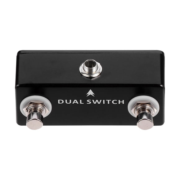 EeaseCA Dual Control Foot Switch Guitar Effect Guitar Parts Instrument Accessory (Black)