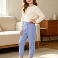 thumbnail image 3 of Maean Little Girls Thermal Leggings Toddler Kids Fall Winter Warm Comfy Bottoms Soft Stretchy Legging, 3 of 7