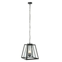 SAFAVIEH Rydler 3-Light C35,E12 Black Steel Pendant Light with Clear Shade