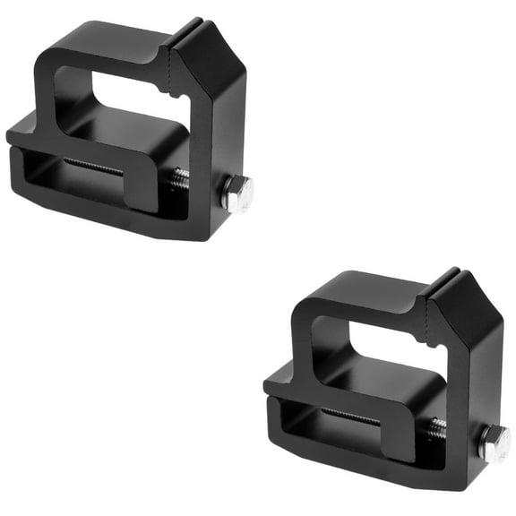 SOPOTUTU Ladder Rack Clamps for Truck Cap Black Durable and Easy Install 2Pcs