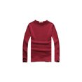 thumbnail image 1 of Minnieouse Top básico para hombre, ropa interior cálida de otoño, Base para clima frío, ropa de Color sólido, Jersey informal de ocio, deportes, Camisetas L Rojo Espesar Minnieouse AP013161-14, 1 of 6