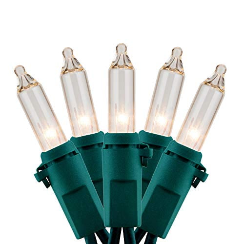 UL Certified 66 Feet 200 Count Clear Christmas String Lights, Pack of 2 Sets 33 Ft 100 Count Commercial Grade Lights Set, Connectable Decor Lights for Patio Garden Wedding Holiday (Clear - Green Wire)