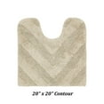 thumbnail image 2 of Better Trends U-Shape Toilet Rug 100% Cotton, Non-Slip Rug, Water Absorbent, Washable, (20" x 20") Contour Bath Rug Sand - Hugo Collection, 2 of 4
