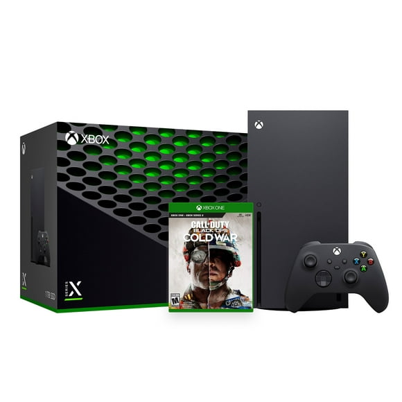 2021 Xbox Bundle - 1TB SSD Black Xbox Console and Wireless Controller with Call of Duty: Black Ops Cold War