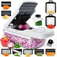 thumbnail image 1 of Picadora de verduras y mandolina Fullstar con 9 cuchillas, 1 of 9
