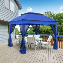 EAGLE PEAK Gazebo 121 11 x 11 Straight Leg Pop-Up Canopy(Blue)