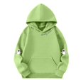 thumbnail image 3 of Makaor Cute Hoodies for Girls Boys Halloween Pullover Sweatshirts Ghost Long Sleeve Coats Fleece Clothes Pockets, 3 of 4