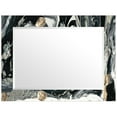 thumbnail image 4 of Empire Art Direct Ebony & Ivory Rectangular Beveled Mirror on Free Floating Printed Tempered Art Glass, 40" x 30" x 0.4" each, Ready to Hang, 4 of 10