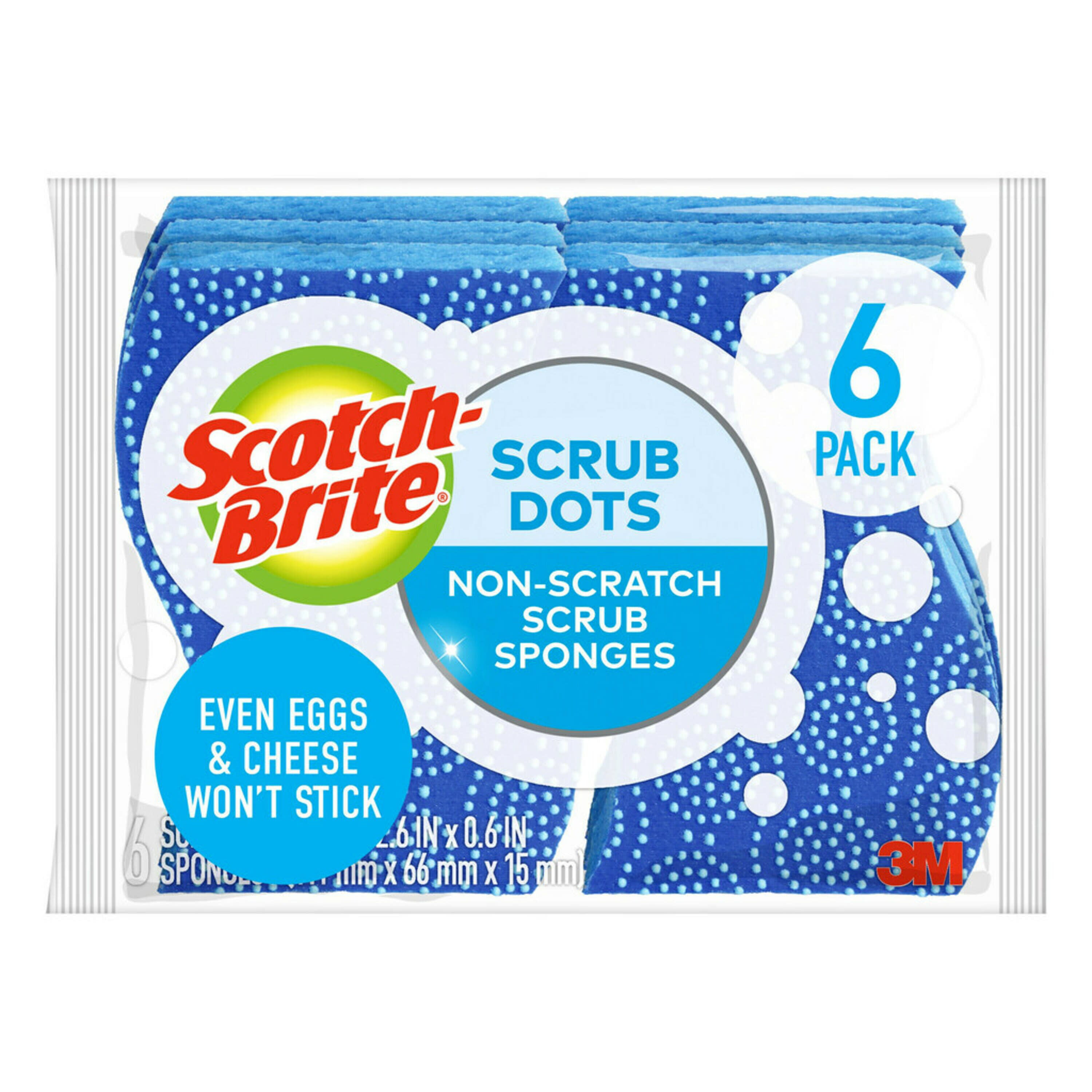 Non-Scratch Kitchen Sponges Set of 12 Elite Selection Rectangle Scrub Sponges 