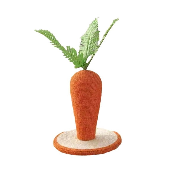 Funny Sisal Rope Cat Scratching Post Carrot Scratcher