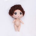 thumbnail image 1 of Cute Mini 10cm 1/6 Doll Nude Body 5 Jointed Moveable With Dolls Hair 3D Eyes DIY Toys Accessories Gift for Girl Gao Jinjia LED, 1 of 2