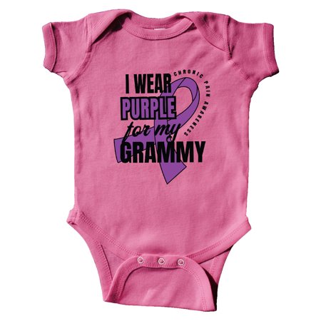 

Inktastic Chronic Pain I Wear Purple For My Grammy Gift Baby Boy or Baby Girl Bodysuit