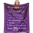 thumbnail image 1 of LHSHID 65th Birthday Gifts for Men Blanket 65 Birthday Gifts for Dad or Grandpa Birthday Gifts for Men 65 Year Old Birthday Gifts Men Cozy & Soft Flannel Throw Blanket 30x40in, 1 of 6