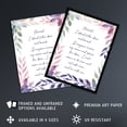 thumbnail image 2 of Behold Stand at Door and Knock Violet Revelation New Testament Jesus Christ Christian Bible Faith God Quote Revelations Flowers Artwork Art Print Framed Poster Wall Decor 12x16 inch, 2 of 5