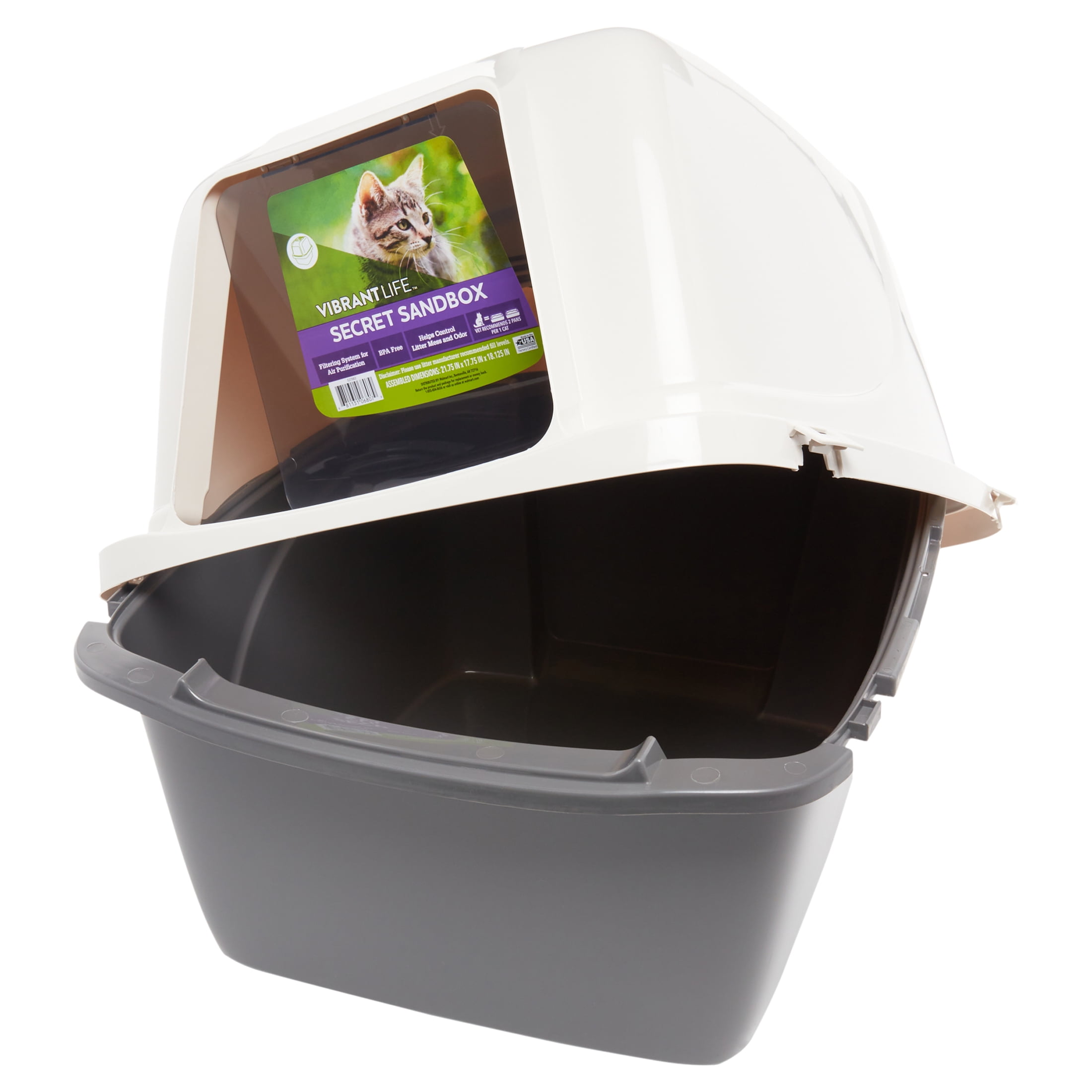 Vibrant Life Sand Sifting Oasis Cat Litter Box Discount Shopping, Save ...