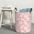 thumbnail image 5 of Goofa Easter Rabbit Printed Circular Hamper,Laundry Basket with Handles,Storage Baskets Foldable,Large Capacity Laundry Hamper-Medium, 5 of 8