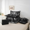 thumbnail image 5 of Erosebridal American Football Bedding Sets Queen Size,Gothic Halloween Skeleton Comforter Sets with Sheets,Sports City Las Vegas Bed in a Bag Queen Size,Super Cozy Room Decor Reversible,7-Piece, 5 of 6