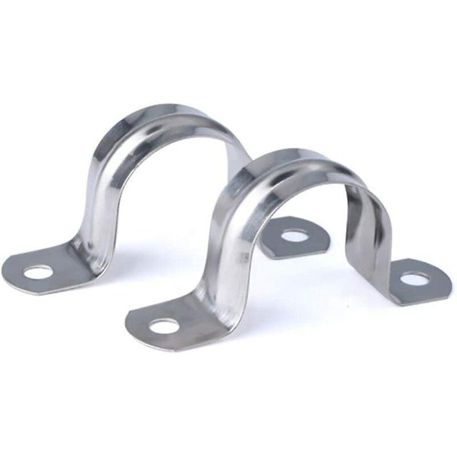 Abrazadera de tubo en U de acero inoxidable 304 de 32MM, anillo de conexión, tarjeta de abrazadera de tubo, abrazadera en forma de U, tarjeta de sillín, sujetador de tubo, 16 Uds.
