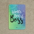 thumbnail image 5 of World's Best Boss Home Business Office Sign - Plastic - 6" x 9" (15.3cm x 22.9cm), 5 of 6