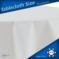 thumbnail image 3 of (2 pack) Mainstays White Table Pad 70" Round, 3 of 9
