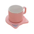 thumbnail image 6 of Electric Coffee Warmer Button Portable Tea Warmer for Household Beer Coffee Pink, 6 of 8