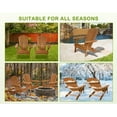 thumbnail image 7 of CL.HPAHKL Wood Adirondack Chair, Natural for Garden, 7 of 7