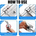 thumbnail image 4 of Automatic Door Self-Closing Hinge, Automatic Door Closer,Top Latch Soft Close,Easy to Install,Stainless Steel with Force Arm,Screws and Wrench( 1 Pack ), 4 of 8