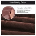 thumbnail image 4 of Velvet Sofa Cover 3 Seaters Plush Couch Cover Slipcover All-Inclusive Protector Washable with Non-Slip Straps, Coffee, 4 of 7
