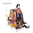 thumbnail image 3 of FORMRS School Backpack with Front Zippered Pocket 12" Student Travel Daypack, Art Geometric, 3 of 6