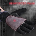 thumbnail image 3 of Guantes de trabajo YESWELDER de piel para hombre o mujer negro-gris M, 3 of 8