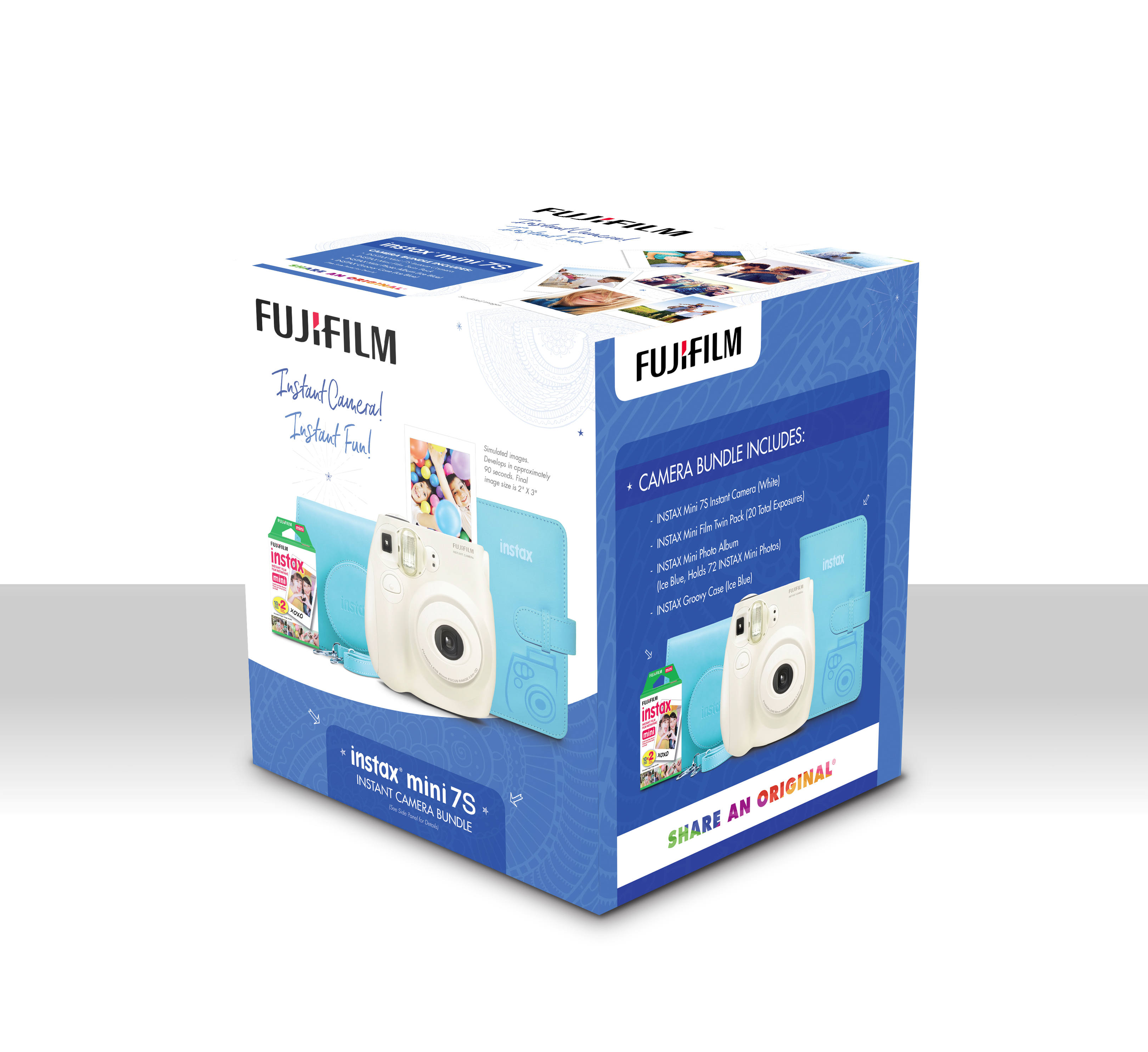 FujiFilm 600018767 Instax Mini 7S Instant Camera Bundle W/ Film Photo Album & Case - image 4 of 4