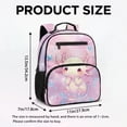 thumbnail image 7 of HUIACONG 13.5 Inch Kids School Backpack Cute Pink Axolotl Bubble Pattern Water Resistant Multi Pocket Adjustable Padded Breathable Shoulder Straps Lightweight Large Capacity Bookbag for Preschool, 7 of 7