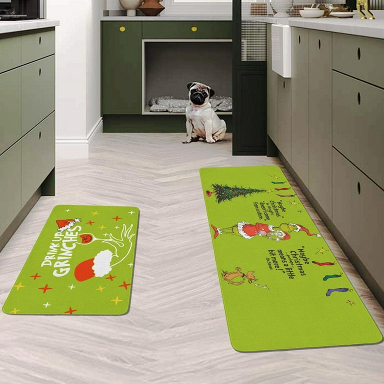  Kitchen Mats for Floor 2 Piece, Merry Christmas Santa Hold Gift  Wood Grain Non-Slip Kitchen Rugs Washable Runner Rug Set Absorbent Carpets  for Kitchen Laundry Room, 19.7x31.5+15.7x47.2 : Home & Kitchen