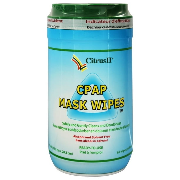 Citrus II CPAP Mask Cleaning Wipes, 62Count