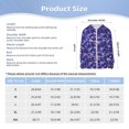 thumbnail image 5 of Xecao Skull daisy purple Print Fishing Shirts for teenager Long Sleeve UV Sun Protection Hoodie with Zipper Outdoor Hiking Shirts-Small, 5 of 7