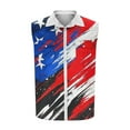 thumbnail image 5 of UVEASISHA Mens American Flag Tank Tops 4th of July Sleeveless Button Down Shirts Memorial Day Distressed Print Patriotic Shirt Multicolor XXL, 5 of 6