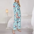 thumbnail image 3 of Balery Sailboats Anchors Pattern Pajama Sets for Women Long Sleeve 2 Piece Sleepwear Loungewear Sets Soft PJ's with Pockets Long Sleeve Comfy Pj Sets-XX-Large, 3 of 7