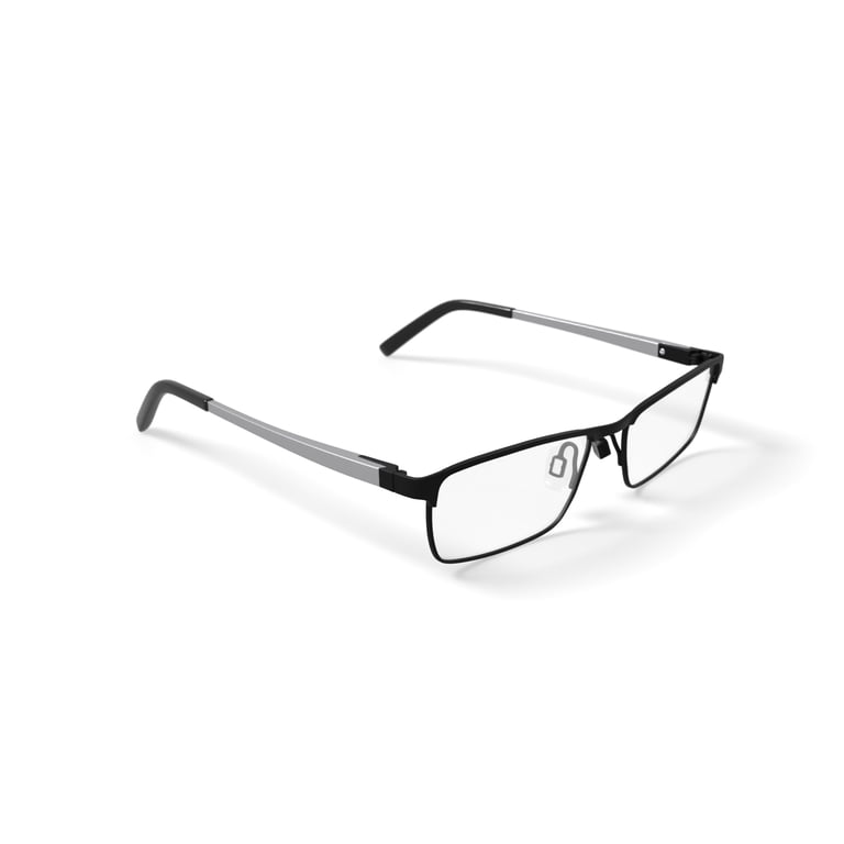 Phat Farm Men's HV707 Browline Prescription Eyeglasses with Case