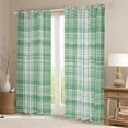 thumbnail image 2 of Manfei Geometric Plaid Blackout Curtains Set of 2 (52x84 Each) for Teens Female Men,Retro Grid Window Curtains,Vintage Buffalo Curtains and Drapes,Ultra Soft Home Decor, 2 of 6