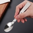 thumbnail image 5 of 1 Pcs Folding Spoon And Fork Stainless Steel Spork Portable Camping Cutlery Multi-Functional Foldable Fruit Forks for Outdoors Picnic Thermos Travel Tableware by Ageoie, 5 of 8