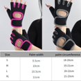thumbnail image 7 of Half finger sports gloves weight lifting fitness gloves outdoor  breathable shock absorption workout gym gloves  Fingerless Full Palm Protection Weight Lifting Gloves for Gym Cycling Exercise Fitness, 7 of 7
