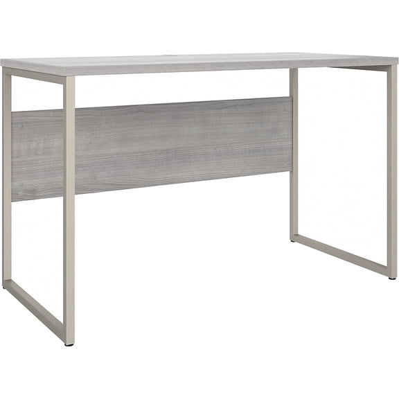 Hybrid 48W x 24D Computer Table Desk in Platinum Gray - Engineered Wood