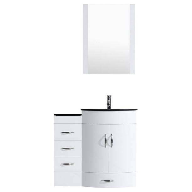 42 White Vanity Set One 30 Sink Base One 12 Drawer Base Lv5 C2 42 W Walmart Com Walmart Com