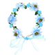thumbnail image 3 of Blue Plastic Floral Crown Headband for Women Adjustable and Elegant Design for Wedding Party Photo Prop Fits Most Heads, 3 of 5