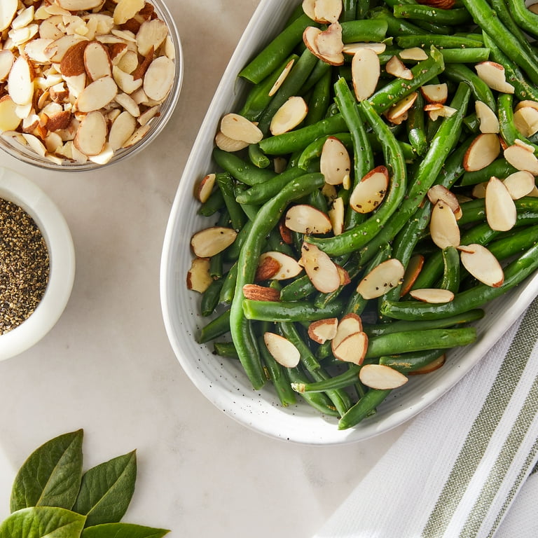 Sliced Almonds Oven Roasted Green Beans With Almonds Great Value
